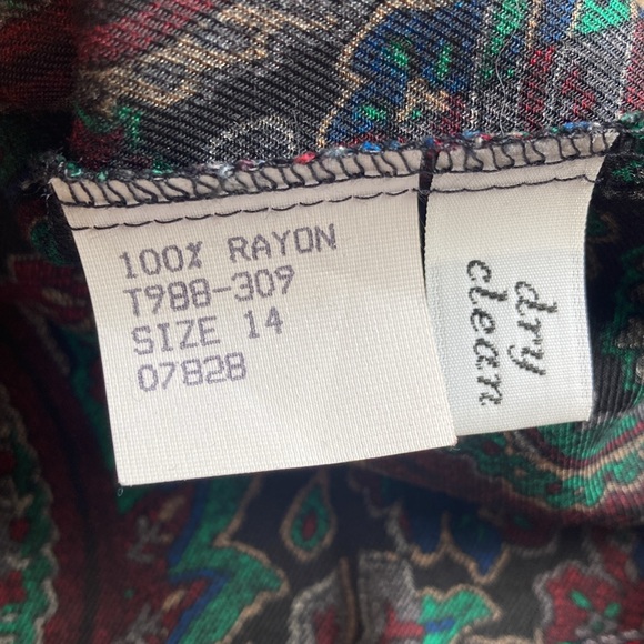 Vintage Pendleton Sophisticates Shirt Size Womens 14 Made USA Paisley - Picture 8 of 11